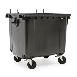 Gebruikte Afvalcontainer Afval en reiniging voor DIN-opname zonder deksel.  L: 1050, B: 1270, H: 1210 (mm). Artikelcode: 77-A462057-01