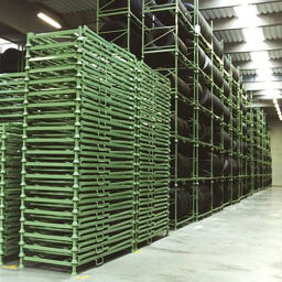 Tyre storage stackable and foldable vertical load used.  L: 2290, W: 1120, H: 835 (mm). Article code: 98-6001GB