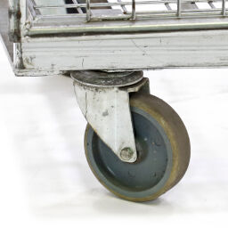 Gebrauchte Rollwagen Gebraucht Rollbehälter Anti-Diebstahl A-Gestell, schachtelbar Artikelzustand:  Gebraucht.  L: 900, B: 730, H: 1900 (mm). Artikelcode: 98-5283GB