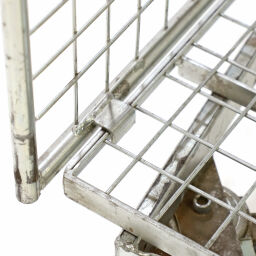 Full Security Roll cage A-nestable used Article arrangement:  Used.  L: 900, W: 730, H: 1900 (mm). Article code: 98-5283GB
