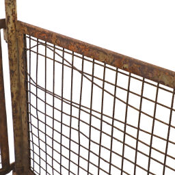 Mesh Stillages fixed construction stackable 4 sides used.  L: 1300, W: 1150, H: 1050 (mm). Article code: 98-5295GB