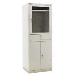 Cabinet computer cabinet lockable used.  W: 650, D: 550, H: 1750 (mm). Article code: 77-A022854-03