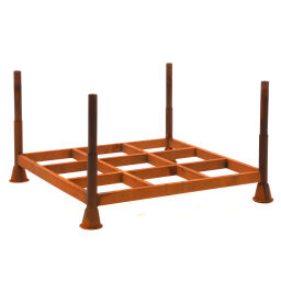 Stacking rack mobile storage rack basis incl. stanchions 42.4 98-5386GB