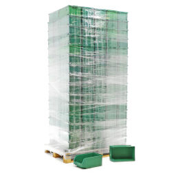 Storage bin plastic pallet tender stackable.  L: 340, W: 210, H: 145 (mm). Article code: 98-5438GB-PAL