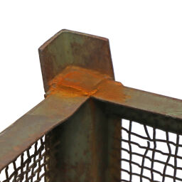 Mesh Stillages fixed construction stackable 4 sides used.  L: 1250, W: 1050, H: 560 (mm). Article code: 98-5436GB