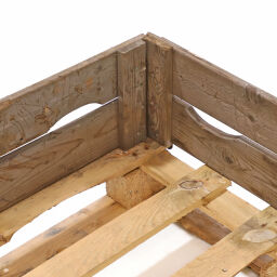 Pallet stacking frames foldable construction stackable suitable for pallet size 1200x1000 mm