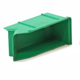 Storage bin plastic with grip opening not stackable