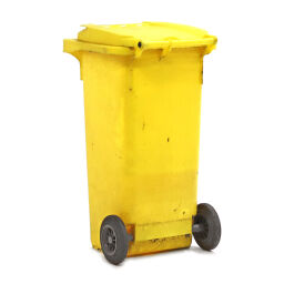 Gebrauchte Mülltonne  Abfall und Reinigung Mini-Container mit Scharnierdeckel.  L: 550, B: 500, H: 940 (mm). Artikelcode: 98-5560GB