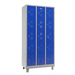 Cabinet wardrobe 15 doors (cylinder lock) used.  W: 890, D: 500, H: 1900 (mm). Article code: 77-A040284-01