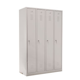 Cabinet locker cabinet 4 doors (cylinder lock) used.  W: 1180, D: 500, H: 1800 (mm). Article code: 77-A040346