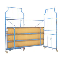 Furniture roll container Roll cage L-nestable and stackable  used Length (mm):  2450.  L: 2450, W: 1150, H: 2350 (mm). Article code: 98-1707GB