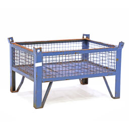 Mesh Stillages fixed construction stackable 4 sides used.  L: 985, W: 755, H: 600 (mm). Article code: 98-5680GB