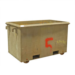 Stacking box steel fixed construction (not stackable) on wheels used.  L: 1620, W: 930, H: 910 (mm). Article code: 98-5705GB