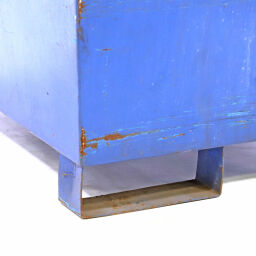 Gebrauchte Auffangwanne Stahl Auffangwanne Auffangwanne für 1x 200 l Fass Artikelzustand:  Gebraucht.  L: 840, B: 820, H: 480 (mm). Artikelcode: 98-5708GB