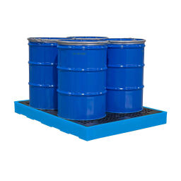 Plastic trays retention basin for 1-4 200 l drums