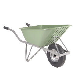 Wheelbarrow Matador  agricultural wheelbarrow with pneumatic tire Ø 400 mm Article arrangement:  New.  L: 1410, W: 600, H: 700 (mm). Article code: 6315067