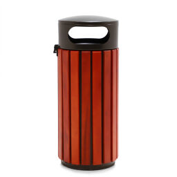 Outdoor waste bins Waste and cleaning steel waste pin with galvanized inner tray used Article arrangement:  Used.  L: 450, W: 420, H: 970 (mm). Article code: 77-A787177