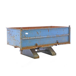 Stacking box steel fixed construction (not stackable) 1 flap at 1 long side