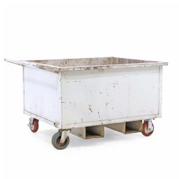 Stacking box steel fixed construction (not stackable) on wheels used.  L: 1340, W: 975, H: 790 (mm). Article code: 98-5730GB