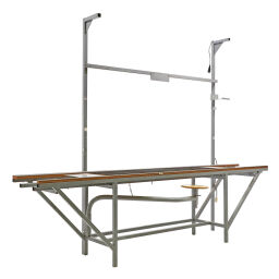 Workbench packaging table adjustable