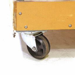 Glass/plate container plate trolley 1 long side open used.  L: 815, W: 770, H: 1140 (mm). Article code: 98-5829GB