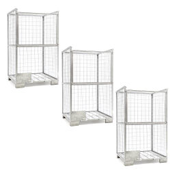 Mesh Stillages fixed construction stackable parcel offer.  L: 1200, W: 1000, H: 2000 (mm). Article code: 99-980GB-3
