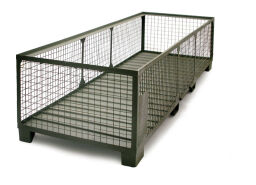 Mesh Stillages fixed construction stackable 4 sides Custom built.  L: 3510, W: 1010,  (mm). Article code: 99-2540