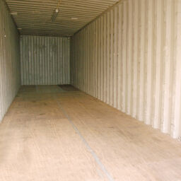 Gebrauchte Container Materialcontainer 40 Fuß B-Qualität.  L: 12192, B: 2438, H: 2591 (mm). Artikelcode: 99-264GB-B