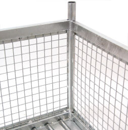 Mesh stillages fixed construction stackable 4 sides
