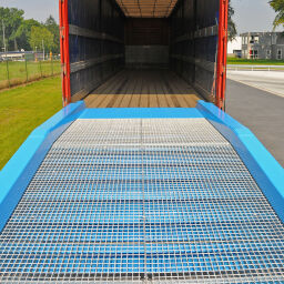 Container Loading Ramp mobile adjustable in height.  L: 12000, W: 2390, H: 980 (mm). Article code: 99-3207