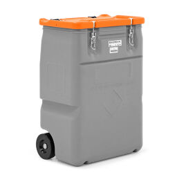 Mobile trays Retention Basin environmental container for hazardous substances Volume (ltr):  170 liter.  L: 600, W: 400, H: 880 (mm). Article code: 40-11453