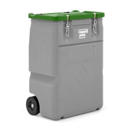 Mobile trays Retention Basin environmental container for hazardous substances Volume (ltr):  250 liter.  L: 600, W: 600, H: 890 (mm). Article code: 40-11459