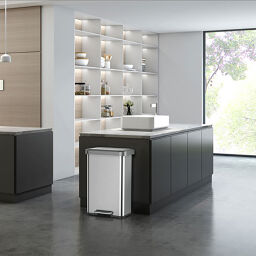Poubelle de bureau et intérieur poubelle d'acier poubelle a pedale