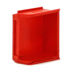 Storage bin plastic with grip opening stackable Type:  with grip opening.  L: 100, W: 85, H: 50 (mm). Article code: 98-5917GB
