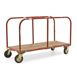 Glass/plate container plate trolley 2 open side walls used.  L: 1600, W: 690, H: 1020 (mm). Article code: 98-5926GB