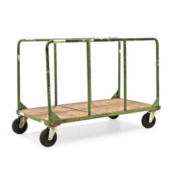 Glass/plate container plate trolley 2 open side walls