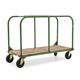 Glass/plate container plate trolley 2 open side walls used.  L: 1600, W: 700, H: 1160 (mm). Article code: 98-5930GB