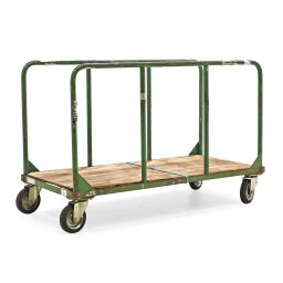 Container for long goods plate trolley