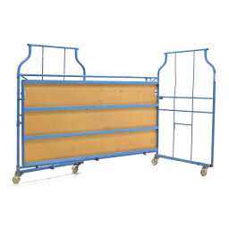 Furniture roll container Roll cage L-nestable used Colour:  blue.  L: 2500, W: 1150, H: 1800 (mm). Article code: 99-099GB-Q