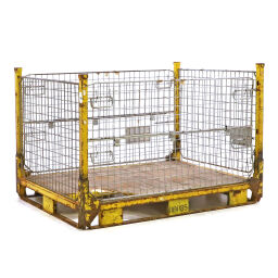 Mesh Stillages stackable and foldable B-quality, with damage used.  L: 1605, W: 1150, H: 1080 (mm). Article code: 98-5960GB-B
