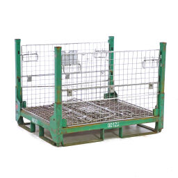 Mesh Stillages stackable 2 short side folding down used.  L: 1200, W: 1000, H: 907 (mm). Article code: 98-5966GB