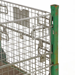 Mesh Stillages stackable 2 short side folding down used.  L: 1200, W: 1000, H: 907 (mm). Article code: 98-5966GB