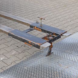 Container Loading Ramp mobile adjustable in height used.  L: 12000, W: 2850,  (mm). Article code: 99-8891GB
