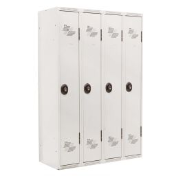 Cabinet wardrobe 4 doors (code lock)  used.  W: 1200, D: 500, H: 1800 (mm). Article code: 77-A038241-01