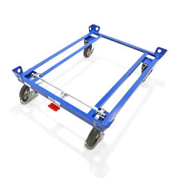 Carrier pallet carrier with 4 capture corners used.  L: 1270, W: 870, H: 350 (mm). Article code: 77-A729359