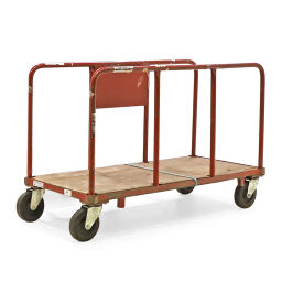 Container for long goods plate trolley