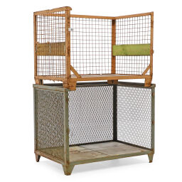 Mesh Stillages fixed construction stackable batch offer used.  L: 1205, W: 815, H: 960 (mm). Article code: 98-5992GB