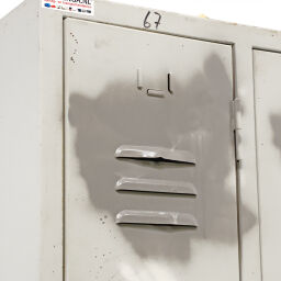 Cabinet wardrobe 2 doors (padlock) used.  W: 590, D: 500, H: 1800 (mm). Article code: 98-6016GB