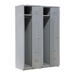 Cabinet wardrobe 4 doors (cylinder lock) used.  W: 1200, D: 500, H: 1740 (mm). Article code: 98-6020GB