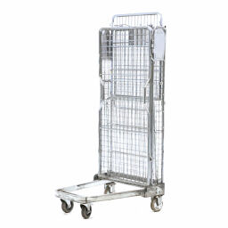 Full Security Roll cage A-nestable used Article arrangement:  Used.  L: 840, W: 730, H: 1700 (mm). Article code: 98-6038GB